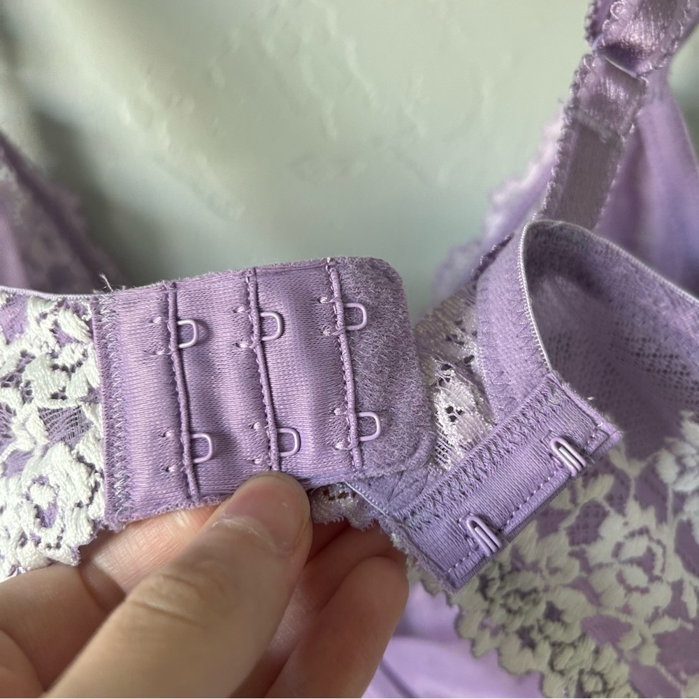 Wacoal Embrace Lace Underwire Bra Purple Size 36DD - Picture 6 of 11